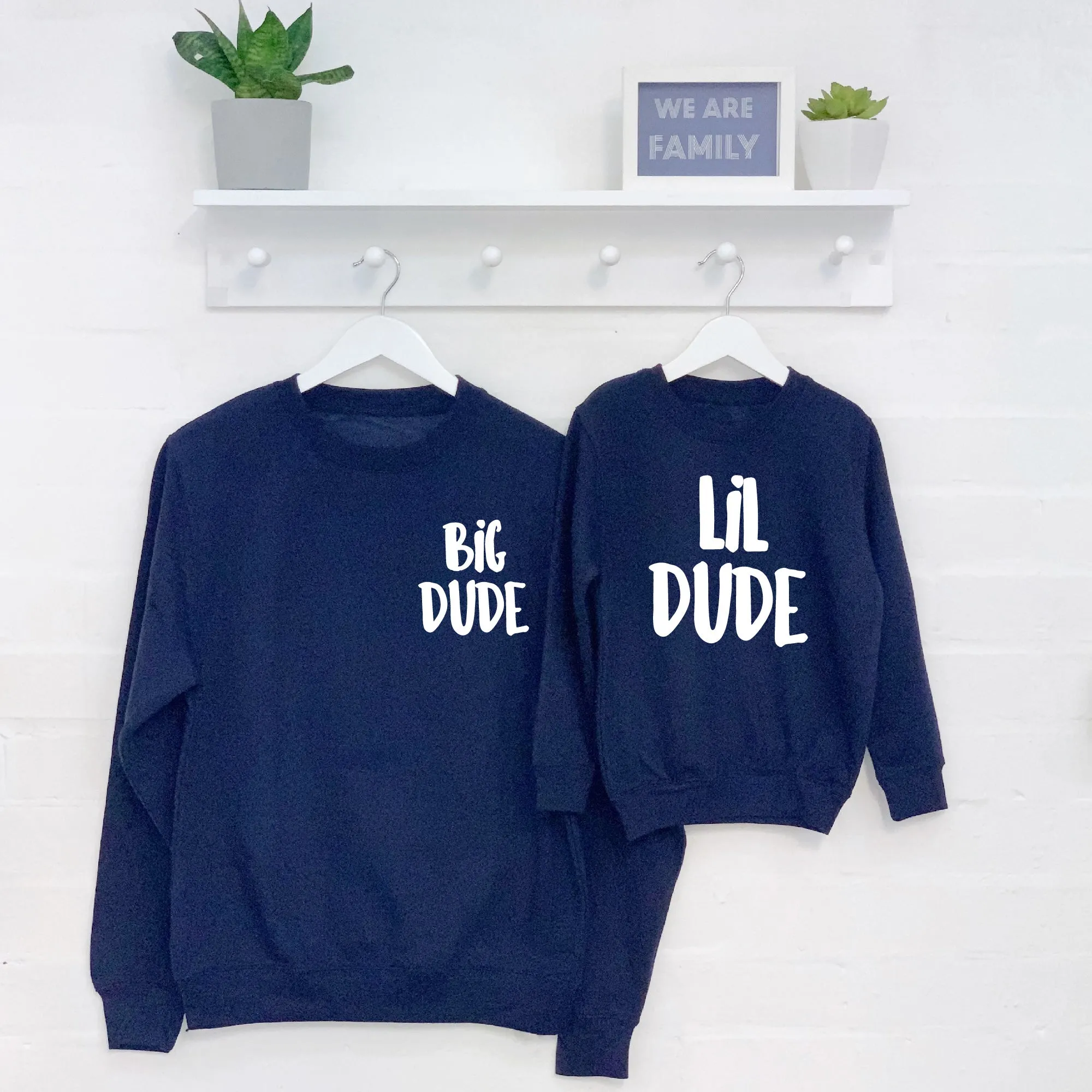 Big Dude Lil Dude Father And Son Sweatshirts