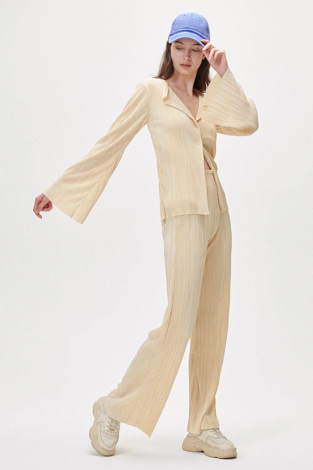 Elena Plisse Shirt
