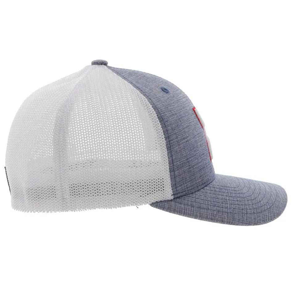 Hooey Coach Denim/White Flexfit Cap