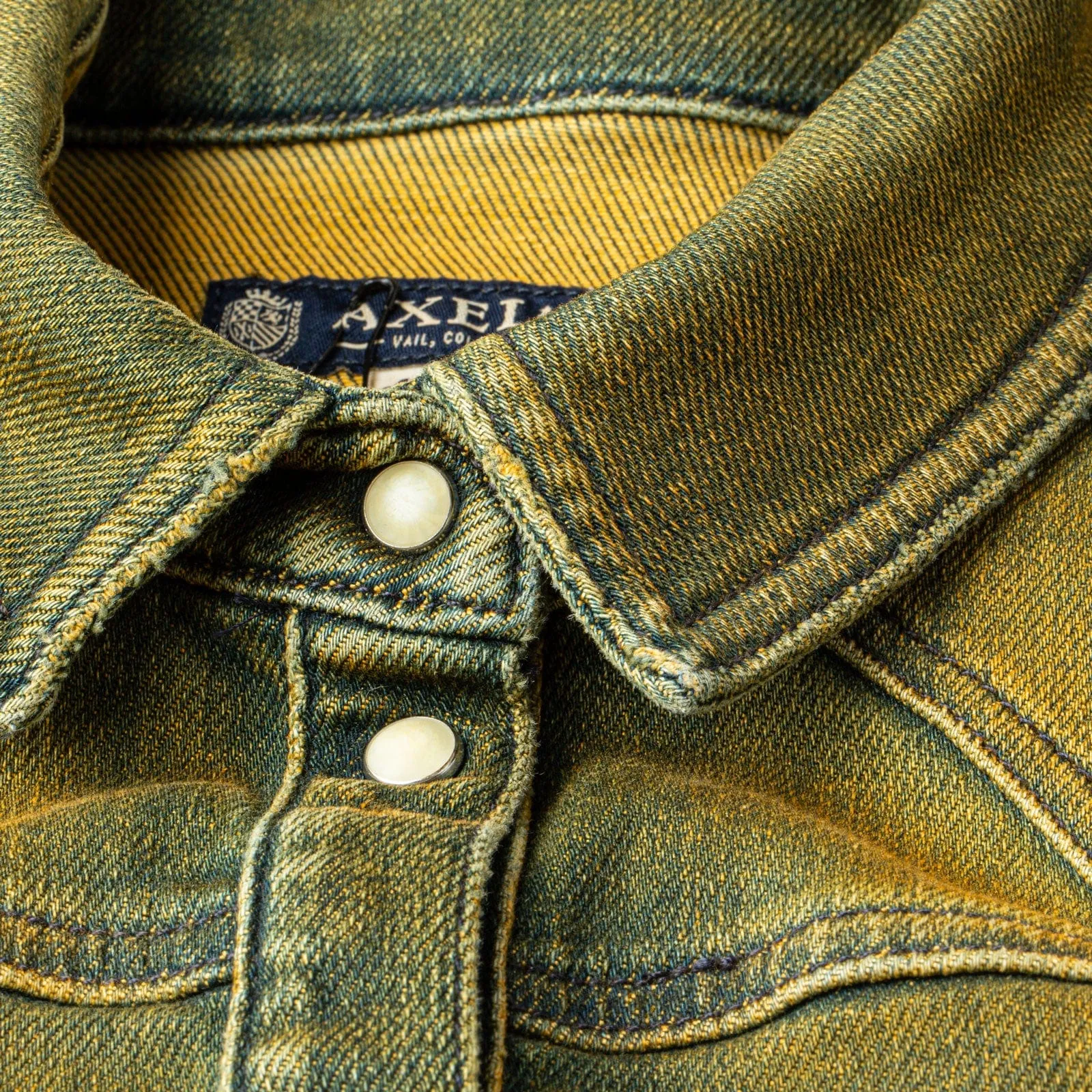 Maddi Fitted Western Snap Shirt In Marigold