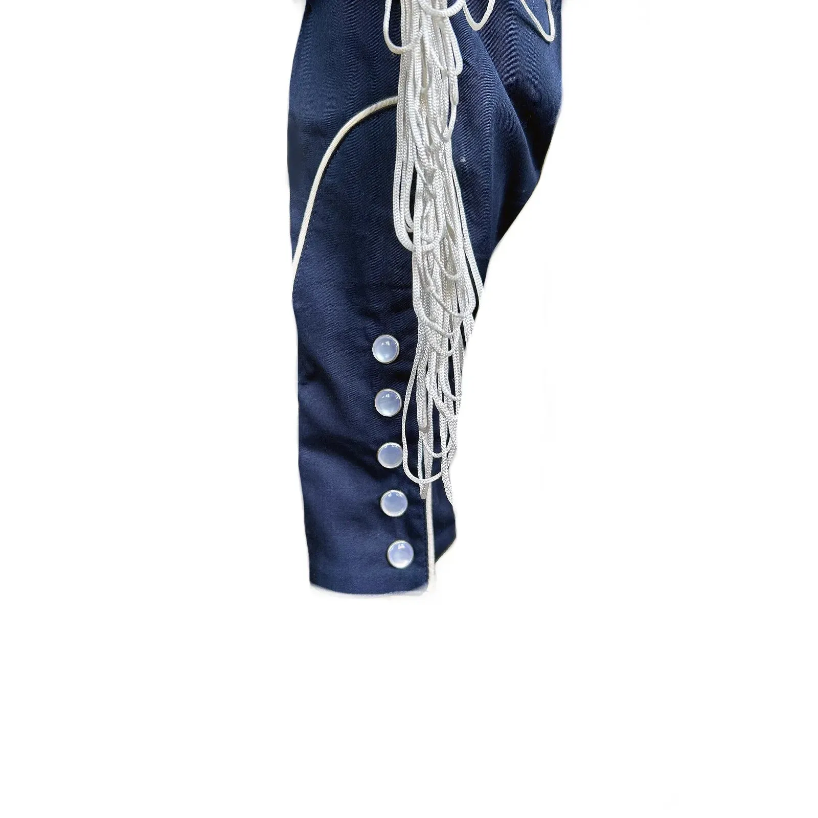 Men's Vintage Western Shirt Collection: Rockmount Fancy Fringe Navy