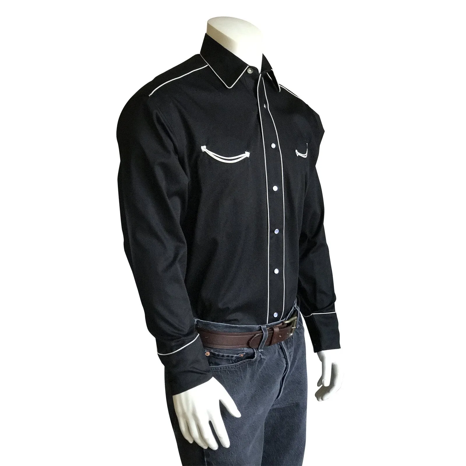Men's Vintage Western Shirt Collection: Rockmount Retro Classic with Piping