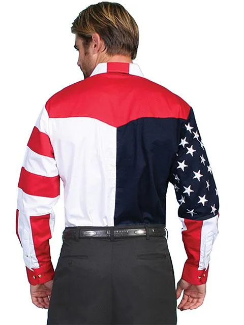 Men's Western Shirt Collection: Scully Show Your Stars & Stripes