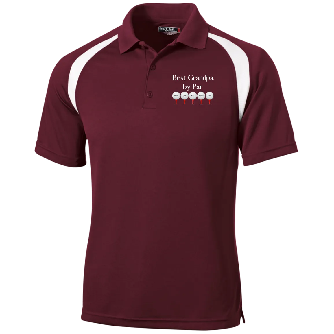 Personalize Best Dad/Grandpa by Par Moisture-Wicking Tag-Free Golf Shirt