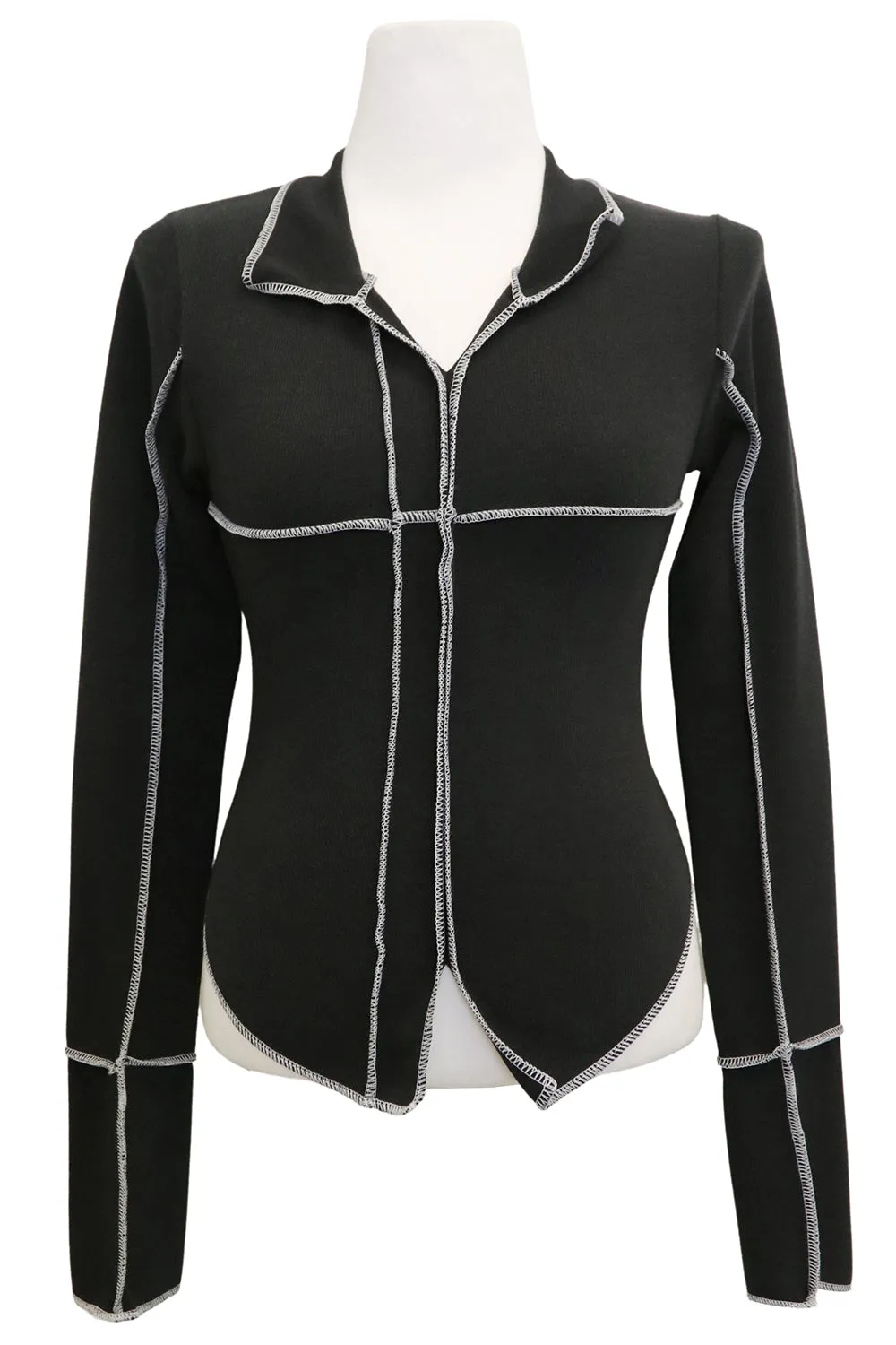 Rory Contrast Stitch Top