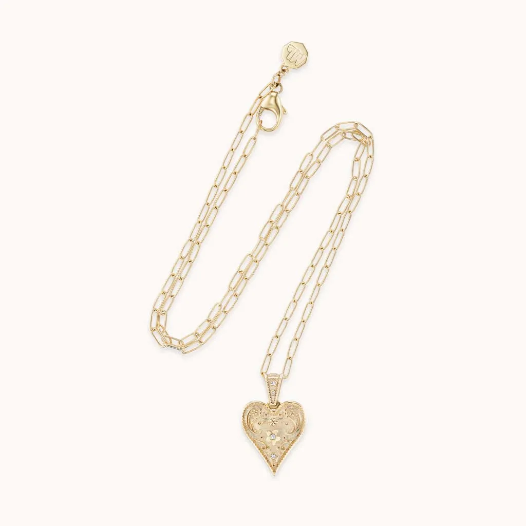 Small Southwestern Heart Necklace