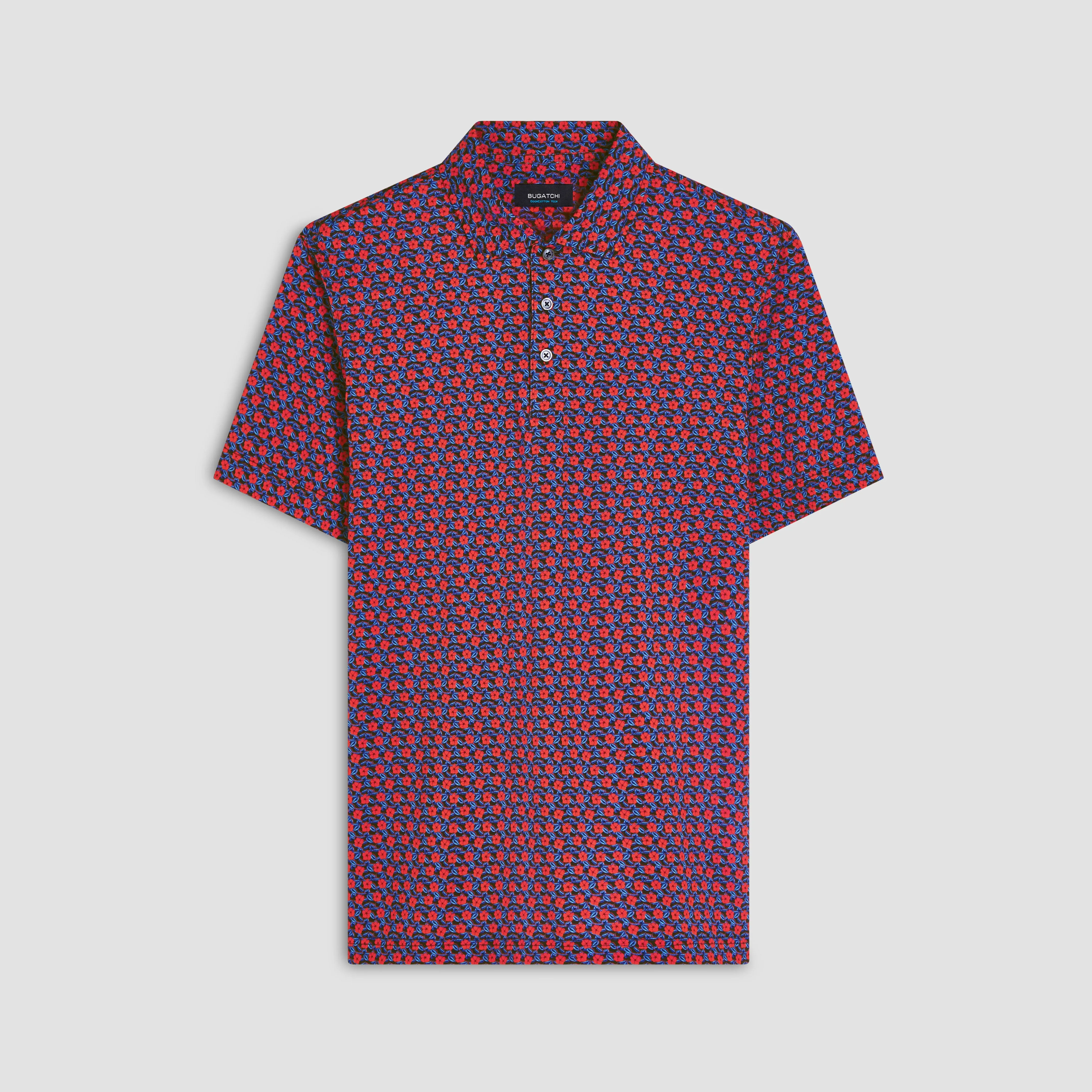 Victor Floral Print OoohCotton Polo