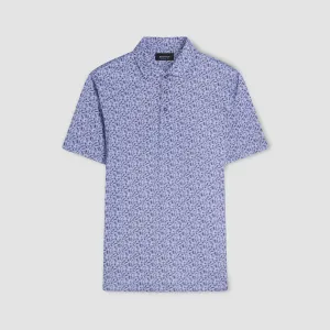 Victor Leaf Print OoohCotton Polo