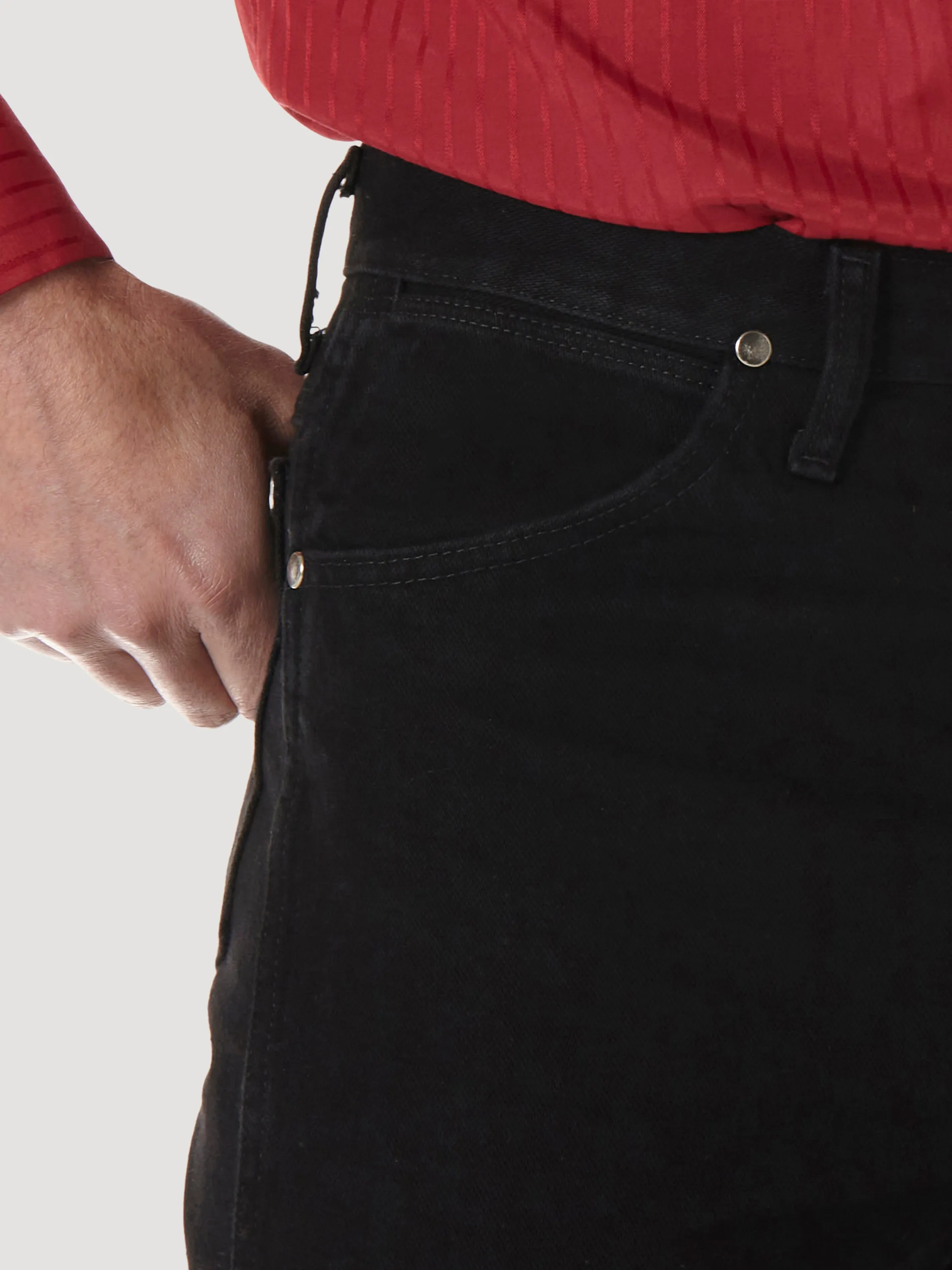 Wrangler Men's Cowboy Cut Silver Edition Slim Fit Jean Black